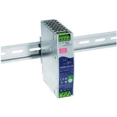 MEAN WELL WDR-60-24 DIN-rail netvoeding 24 V/DC 2.5 A 60 W Aantal uitgangen:1 x Inhoud 1 stuk(s)