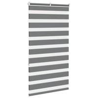 Zebra rolgordijn 80x150 cm stofbreedte 75,9 cm donkergrijs - thumbnail