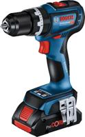 Bosch Blauw GSB 18V-90 C | Accu Klopboormachine | 2 x 4,0 Ah accu + lader | In L-Boxxx - 06019K6103 - thumbnail