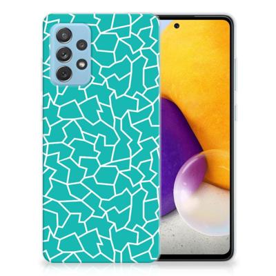 Samsung Galaxy A72 | Hoesje maken | Cracks Blue
