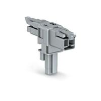 WAGO 890-1601 T-verbinder 890 Totaal aantal polen: 2 16 A Grijs 25 stuk(s) - thumbnail