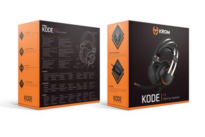 Gaming Headset met Microfoon Krom Kode 7.1 Virtual NXKROMKDE Zwart - thumbnail