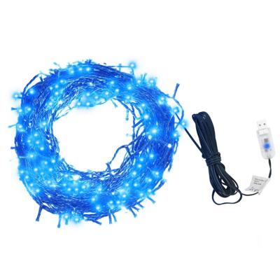 VidaXL Lichtslinger met 150 led's 15 m pvc blauw VidaXL Lichtslinger met 150 led's 15 m pvc blauw