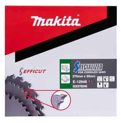 Makita E-12946 Cirkelzaagblad 270 x 30 mm Aantal tanden: 24 1 stuk(s) Makita E-12946 Cirkelzaagblad 270 x 30 mm Aantal tanden: 24 1 stuk(s)