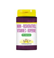 Vit B3 Resveratrol vitamine C bioperine 30 Vegetarische capsules - thumbnail