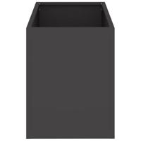 Tuin Bloempot Zwart 50 x 32 x 40 cm Koudgewalst staal - thumbnail