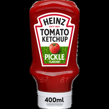 Heinz Tomato Ketchup Pickle Flavour 400 ml bij Jumbo