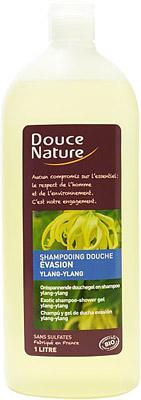 Douce Nature Douchegel & shampoo ylang ylang ontspannend bio 1 Liter