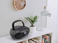 Radio CD-speler met Bluetooth en DAB+ - USB - AUX - LED Display - Wekkerfunctie (HBC434DAB-BT) - thumbnail