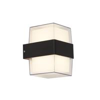 Searchlight Design muurlampFrosty Square antraciet - 25122-2BK - thumbnail
