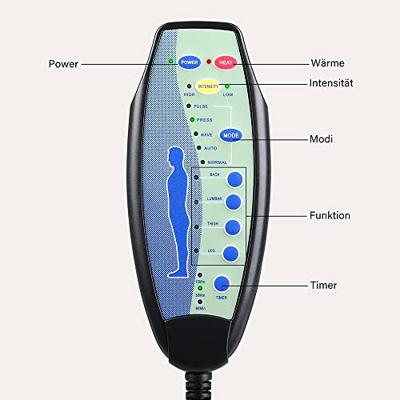 Ligbank Londen Zwart met Massage en Verwarmingsfunctie