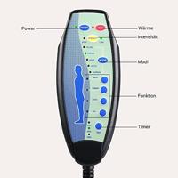 Ligbank Londen Antraciet met Massage en Verwarmingsfunctie - thumbnail