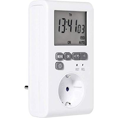 Sygonix SY-3057190 Stopcontact-schakelklok Digitaal Weekprogramma 3680 W IP20 Countdown-functie, Timer-functie Sygonix SY-3057190 Stopcontact-schakelklok Digitaal Weekprogramma 3680 W IP20 Countdown-functie, Timer-functie