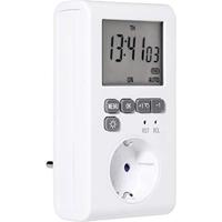 Sygonix SY-3057190 Stopcontact-schakelklok Digitaal Weekprogramma 3680 W IP20 Countdown-functie, Timer-functie - thumbnail