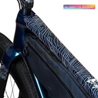 Unleazhed Unscratch - Frame protection film Gravelbike BPG01 Topolines white - thumbnail