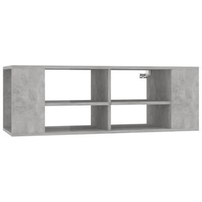 Tv-wandmeubel 102x35x35 cm bewerkt hout betongrijs Tv-wandmeubel 102x35x35 cm bewerkt hout betongrijs