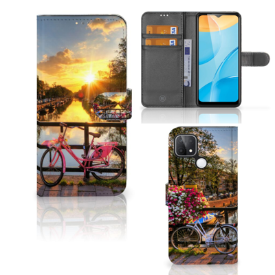 OPPO A15 | Flip Cover | Amsterdamse Grachten