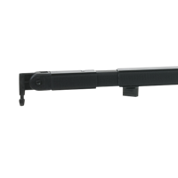 Wentex Pipe and drape ligger 180-300cm zwart - thumbnail