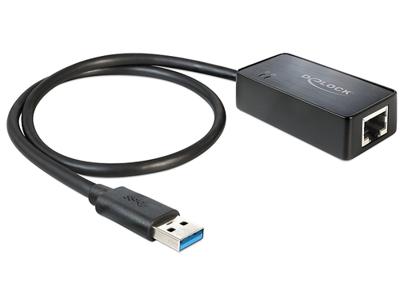 Delock 62121 Adapter USB 3.0 > Gigabit LAN 10/100/1000 Mbps - thumbnail