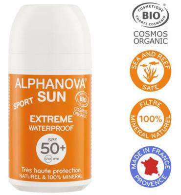 Alphanova Sun Sun bio roll-on SPF50+ vegan 50 Gram