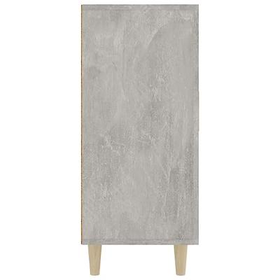 Dressoir 90x34x80 cm bewerkt hout betongrijs Dressoir 90x34x80 cm bewerkt hout betongrijs