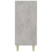 Dressoir 90x34x80 cm bewerkt hout betongrijs - thumbnail