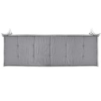 Tuinbankkussen 150x50x3 cm grijs - thumbnail