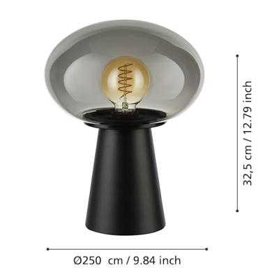 Eglo Smoke glas tafellampMadonnina Ø 25cm - 900946