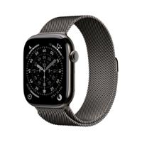 Apple Watch Series 11 GPS + Cellular - 46 mm - Slate Titanium kast - Slate Milanese Loop band - S/M - thumbnail