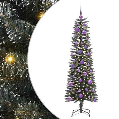 VidaXL Kunstkerstboom met 150 led groen 150 cm pvc en plastic en staal