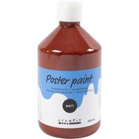 Creativ Company Tempera verf mat, bruin, 500 ml/ 1 fles - thumbnail