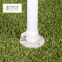 Tuinhuisje Aktive 270 x 255 x 270 cm Staal Crème - thumbnail