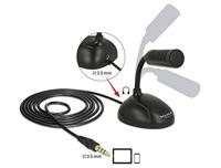 DeLOCK condensator microfoon (zwart) - thumbnail
