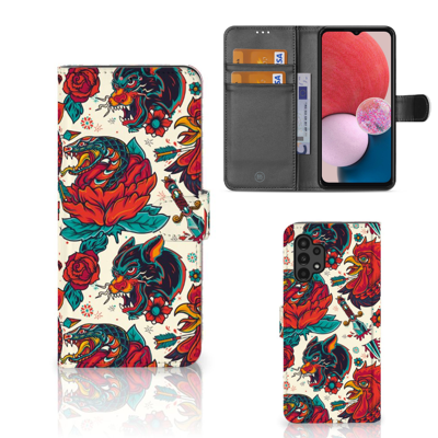 Telefoonhoesje met foto voor Samsung Galaxy A13 (4G) Old Skool | Portemonnee hoesje