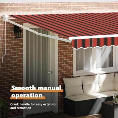 VidaXL Markies rood en zwart 350 x 250 x 165 cm polyester