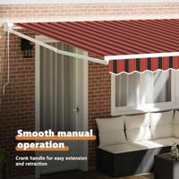 VidaXL Markies rood en zwart 350 x 250 x 165 cm polyester - thumbnail