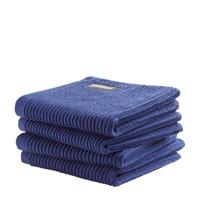 DDDDD Vaatdoeken 30x30 cm 4 Stuks Blauw/Katoen - thumbnail