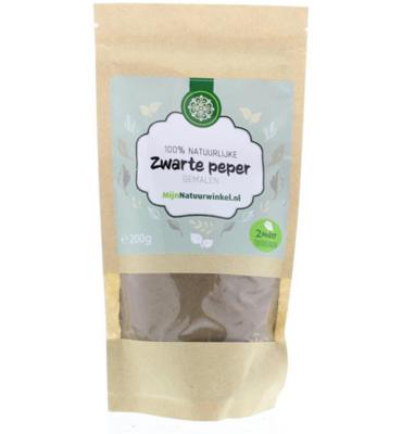 Zwarte peper gemalen