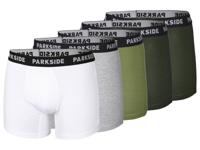PARKSIDE Set van 5 heren boxers (Grijs/groen/wit, XL) - thumbnail