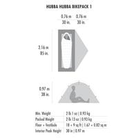 MSR Hubba Hubba Bikepack 1 Trekkerstent Green 1 - thumbnail