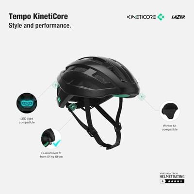 Lazer Tempo Kineticore Helm Zwart