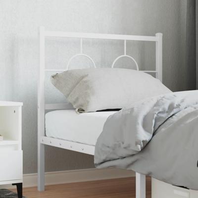 Hoofdbord 80 cm metaal wit Hoofdbord 80 cm metaal wit