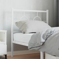Hoofdbord 80 cm metaal wit - thumbnail