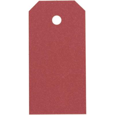 Creativ Company Manilla-labels, afm 4x8 cm, 250 gr, rood, 20 stuk/ 1 doos