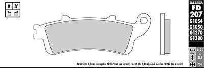 GALFER remblokken "fd207" brake pad fd207 g1050 organic scooter