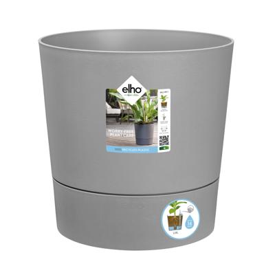 ELHO - Bloempot - Greensense Aqua Care Rond 30 - Licht Cement - Binnen/buiten - Ø 29,5 x H 29,1 cm