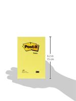 Post-it Notes, ft 102 x 152 mm, geel, blok van 100 vel - thumbnail