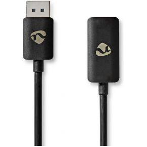 DisplayPort-Adapter | DisplayPort Male | HDMI Output | 8K@30Hz | Vernikkeld | Recht | 0.20 m | Rond | TPE | PVC | Zwart | Envelop DisplayPort-Adapter | DisplayPort Male | HDMI Output | 8K@30Hz | Vernikkeld | Recht | 0.20 m | Rond | TPE | PVC | Zwart | Envelop