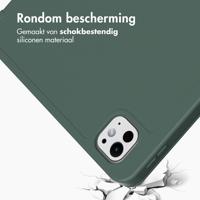 Accezz Smart Silicone Bookcase voor Apple iPad Pro 11 (2024) M4 Tablethoesje Groen - thumbnail