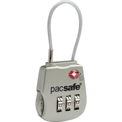 Pacsafe 10250705 Hangslot 3.3 mm Zilver Cijferslot